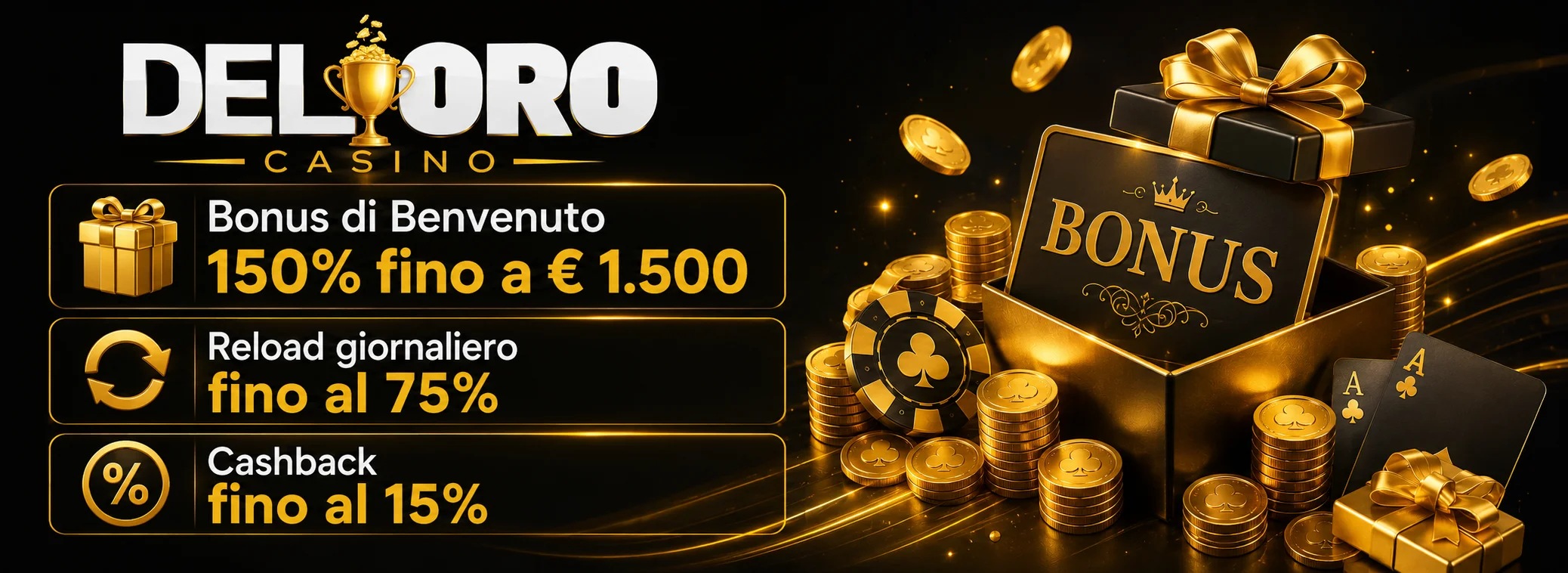 Bonus di benvenuto fino a € 1.500
